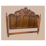 WALNUT VICTORIAN KING SIZE HEADBOARD