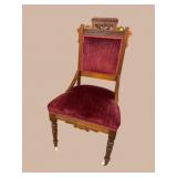 WALNUT EASTLAKE HIPREST CHAIR
