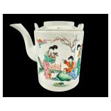 LARGE ORIENTAL PORCELAIN TEAPOT