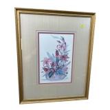 A. RENEE DOLLAR FLORAL STILL LIFE WATERCOLOR PRINT