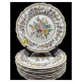 SET OF 10 ROYAL DOULTON THE CAVENDISH FLORAL