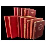 LOT OF 13 VARIOUS AUTHOR LEATHERBOUND BOOKS