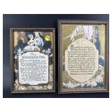2 PC LOT OF ANTIQUE FRAMED POEMS
