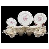 43 PCS CASTLETON ROSALIE CHINA