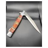 WOODEN AND BONE FOLDING KNIFE