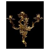 METAL GOLD PAINTED WALL SCONCE