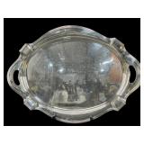 LARGE GORHAM SILVERPLATE SERVING TRAY