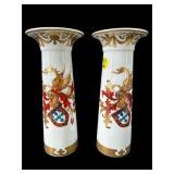 2 VISTA ALGRE DRAGON PORCELAIN VASES