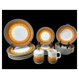 20 PC OF CASUAL CERAM GALAXY STONEWARE CHINA