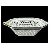 ITALIAN PORCELAIN BLACK AND WHITE RETICULATED