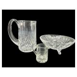 3 PC LOT CUT CRYSTAL