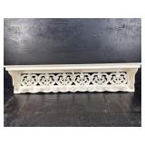 PAINT DECORATED HAT RACK/WALL SHELF