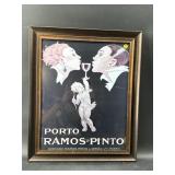 PORTO RAMOS-PINTO ADVERTISING POSTER IN FRAME