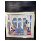 BLUE COUCH PRINT BY THOMAS MCKNIGHT