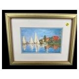 REGATTAS BY CLAUDE MONET