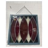 STAINED LEADED GLASS WINDOW