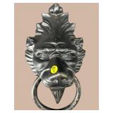 LARGE METAL LION DOOR KNOCKER