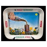 COCA COLA VINTAGE BE REALLY REFRESHED METAL TRAY
