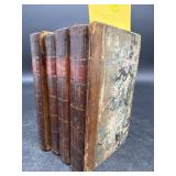 SET OF 4 BRITISH THEATER 1780 LEATHER BOUND BOOKS