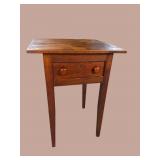 19TH CENTURY WALNUT 1 DRAWER WORK STAND