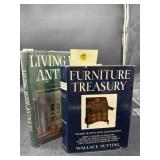 2 ANTIQUE BOOKS WALLACE NUTTING AND LIVING WITH