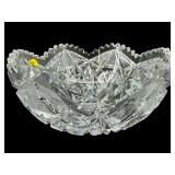 ANTIQUE ABP CUT CRYSTAL BOWL