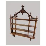 CHELSEA HOUSE SOLID MAHOGANY LARGE HANGING SHELF