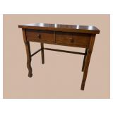 TIGER OAK EMPIRE 2 DRAWER STAND