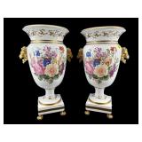2 LARGE CHELSEA HOUSE FLORAL LIONS HEAD HANDLE