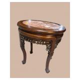 ANTIQUE MARBLE TOP CHINESE TABARET