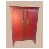 ANTIQUE PRIMITIVE 2 DOOR CUPBOARD