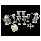 LOT OF STIEFF AND LENOX PEWTER