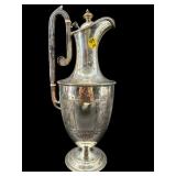 ORNATE ENGLISH SILVER PLATE EWER