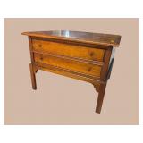 THOMASVILLE CHERRY 2 DRAWER TABLE
