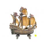 ANTIQUE CLIPPER SHIP CAST IRON DOORSTOP