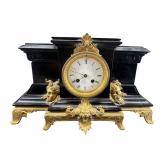 ANTIQUE TIFFANY & CO. MARBLE AND ORNATE BRASS