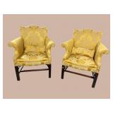 2 CLEAN SOUTHWOOD CHIPPENDALE CHAIRS