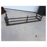BRASS FIREPLACE FENDER