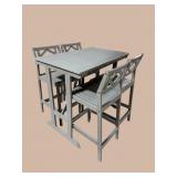 BAR HEIGHT TABLE AND CHAIRS