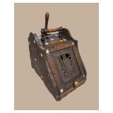 VERY ORNATE VICTORIAN AND INLAID COAL HOD
