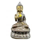 BRONZE SAKYAMUNI BUDDHA SCULPTURE