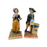 PR OF BORGHESE CHALKWARE FIGURINES
