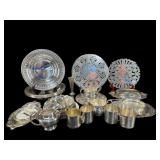 LARGE LOT OF SILVERPLATE BOWLS, BABY CUPS,
