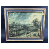 FARM SCENE PRINT ON BOARD
