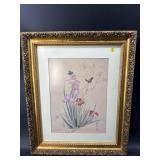 MONICA LYNN IRIS CHINESE WATERCOLOR PRINT