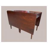 CRAFTIQUE SOLID MAHOGANY DROP LEAF TABLE