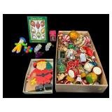 LARGE LOT OF CHRISTMAS ORNAMENTS & DECORATIVE
