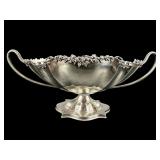DERBY SILVER CO QUADRUPLE PLATE FOOTED CONSOLE