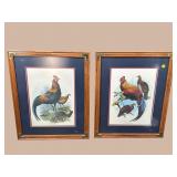 2 JOSEPH SCHMIDT ROOSTER PRINTS