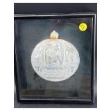MOTHER OF PEARL SHADOWBOX MEDALLION